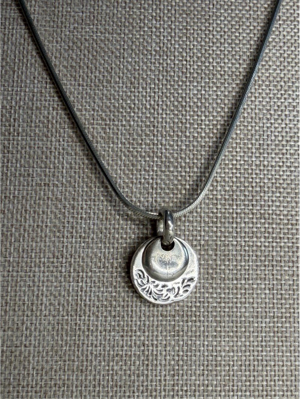 Vintage Silpada DOUBLE YOUR PLEASURE Layered Disc Charm Pendant S0959